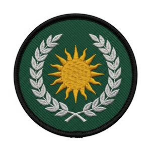 Parche Masónico Triángulo Sol Negro, Insignia de Simbolismo de la Francmasonería, Distintivo Redondo Esotérico Fraternal para Uniforme y Vestimenta - Product Image 2