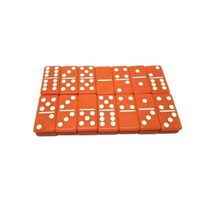 Resin Crafts <b>Dice</b> Dominoes 28 Tiles Double 6 Dominoes Pips Dots Game <b>Set</b> Jumbo Tournament Size Dominos With Dark Oak Wood Case - Product Image 1