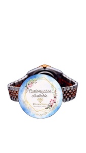 Montre Hip Hop personnalisée avec cristaux de saphir et moissanite VVS glacés |   Elvoragems ELV-DW-003 Bracelet de luxe unisexe en acier inoxydable 10 bars - Product Image 4