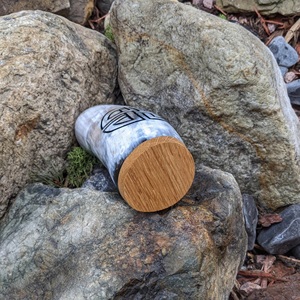 Tasse en corne polie de style animal viking, écologique, avec logo personnalisé pour souvenir, café, bière, eau, origine Inde, forme naturelle - Product Image 6