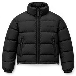 Chaqueta Acolchada Negra para Hombre, Chaqueta de Invierno con Cierre Completo, Cálida, Informal, para Calle y Aire Libre, ONEAPEX Premium - Product Image 4