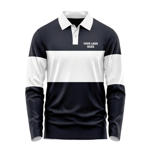 OEM Unisex Knitted Custom Embroidered Business Service <b>Polo</b> <b>Shirt</b> Breathable <b>Long</b> <b>Sleeve</b> Work Wear Uniform <b>Shirts</b> - Product Image 3