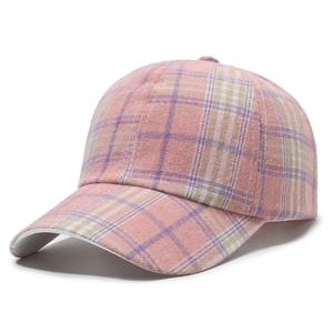 OEM ODM High Quality 6 Panel Baseball Cap Caro <b>Fabric</b> Custom 3D Embroidery Logo Unisex Fashion Gorras Dad Hat for Men Women - Product Image 2