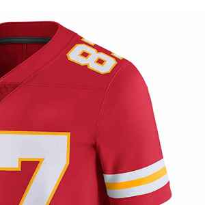 New Arrival Comfortable American Football Jersey <b>Light</b> Weight Short Sleeve Customizable Team Name Sublimation Technics - Product Image 4