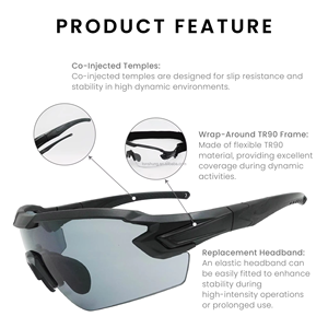 MIL-PRF 32432A Tactical Eyewear TR90 for Training Area Use Anti-Fog Anti-Scratch UV385 ODM OEM - Product Image 2