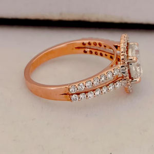 Anillo de diamante cultivado en laboratorio personalizado, oro de 14k, corte esmeralda natural, diamante redondo de lujo oscuro para hombre, joyería RIZTA JEWELS, color D,E - Product Image 3