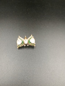 Vintage Luxury Peacock <b>Brooch</b> Green Enamel Pear Cut Crystal Rhinestones Gold Tone 925 Silver Unisex Fine Jewelry Everyday Wear - Product Image 1