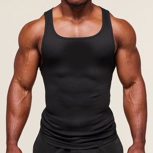 <b>Men's</b> Gym Singlet Fitness <b>Stringer</b> Muscle Fit Sleeveless <b>Vest</b> Quick Dry Custom Design Logo Training Bodybuilding Tank Top <b>Mens</b> - Product Image 5