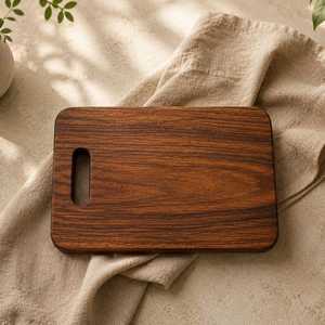 Teak <b>Rubber</b> Beech Walnut Wood Chopping/Cutting Boards-round Shape 1.5cm Thick-Handforge Global Impex Manufacturer Uttar Pradesh - Product Image 3