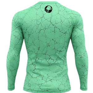 Conjunto Deportivo de Manga Larga y Leggings de Compresión para Hombre, Color Verde Menta, para Entrenamiento Activo, Fitness, Gimnasio, Deportes - Product Image 5