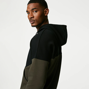 Sudadera con Capucha Extra Grande de Alta Calidad, 300G, con Logotipo Personalizado, Estilo Urbano para Hombre, Temporada de Invierno, Diseño Sólido - Product Image 3