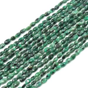 ลูกปัดมรกตแซมเบีย AAA ขายดี รูปทรงวงรีเรียบ ขนาด 13 นิ้ว ความยาว 4x6-5x7 มม. ลูกปัดมรกตธรรมชาติ สำหรับทำเครื่องประดับ - Product Image 4