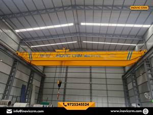 เครน EOT แบบคานคู่ INOVIC CRM ขนาด 5 ตัน ถึง 50 ตัน |   เครนเหนือศีรษะสำหรับงานหนักพร้อมระบบควบคุม PLC ขนาด 25 เมตร - Product Image 3