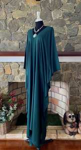 Robe kaftan ample en rayonne teinte à la main, grande taille, vêtements de détente pour femmes - Product Image 2