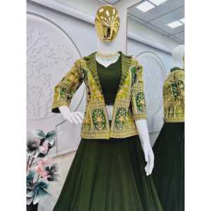 Diseñador bordado Codding & Sequins Work Party Wear Lehenga Choli para Club Events - Product Image 6