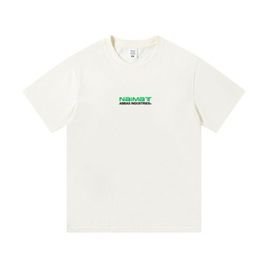 เสื้อยืดลำลองผู้ชายทรงโอเวอร์ไซส์ ไหล่ตก สไตล์สตรีทแฟชั่น ผ้าฝ้าย เรียบง่าย สไตล์มินิมอล - Product Image 2