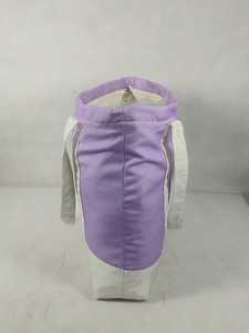 <b>Lavender</b> Purple Cotton Tote <b>Bag</b> White Shoulder Straps Front Pocket Stylish Reusable Travel Ready Shopping <b>Bag</b> Lightweight All - Product Image 3