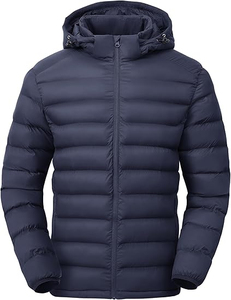 Lightweight Hooded High Street Puffer <b>Jacket</b> Packable <b>Waterproof</b> Quilted <b>Padded</b> 4 Pockets Winter Men's - Product Image 6