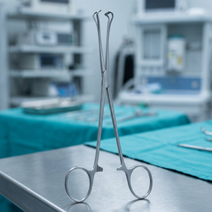 Pinces à tissus Babcock 6,4 pouces en acier inoxydable, instrument chirurgical pour usage vétérinaire - Product Image 5