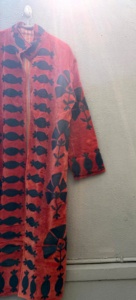 Manteau long en velours brodé Suzani pour femme, motif floral, vêtement d'hiver, cadeau pour elle - Product Image 5