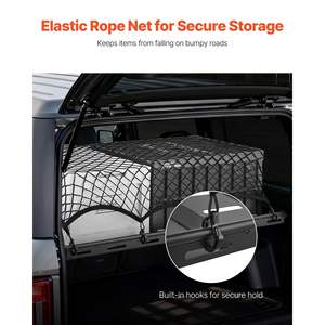 Portaequipajes Trasero para Ford Bronco 2021-2024, Cesta de Acero al Carbono de 300 Libras, Bandeja de Almacenamiento Interior, Red Portaequipajes, Estante Trasero - Product Image 5