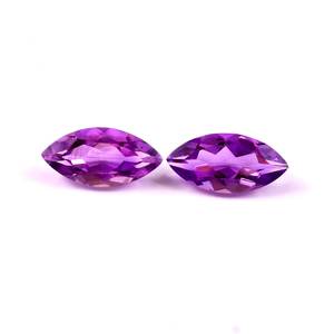 Ametyste africaine naturelle 8x16mm taille marquise facettée calibrée pierre précieuse lâche certifiée par un tiers pour bijoux à poids personnalisé - Product Image 3
