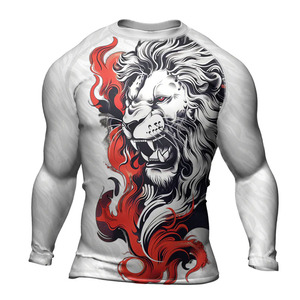 Rashguard respirant à manches courtes personnalisé pour hommes MMA, idéal pour le fitness, la boxe et la gym - Service OEM/ODM - Product Image 1