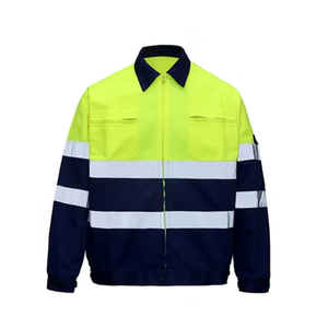 เสื้อแจ็คเก็ตและกางเกงช่างแบบทนทานสำหรับงานหนัก ลดราคาพิเศษสำหรับ OEM  สั่งซื้อขั้นต่ำน้อย  เสื้อผ้าสะท้อนแสงเพื่อความปลอดภัย  เสื้อแจ็คเก็ตช่างแบบมองเห็นได้ชัดเจน - Product Image 6