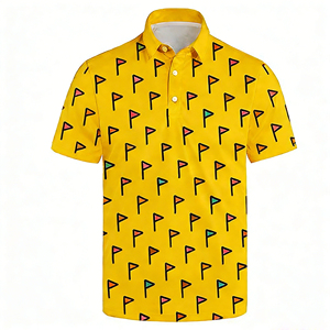 Camisa de Golf Deportiva, Ajuste Atlético, Impresión por Sublimación Suave, Polo de Golf Elástico en 4 Direcciones para Hombre, con MOQ Bajo - Product Image 6