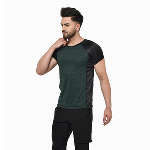Men's <b>Raglan</b> Sleeve T-Shirt Solid Color O-Neck Quick Dry Slim Fit Sporty Style Knitted Polyester Short Sleeve Workout <b>Top</b> - Product Image 4