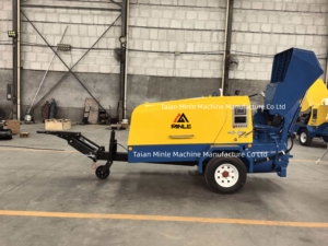 Machine à lisser le béton SP740 Diesel : Convoyeur pneumatique de sable et de mortier avec chargeur hydraulique <span class=keywords><strong>pour</strong></span> projets professionnels de sous-couche de sol - Product Image 5