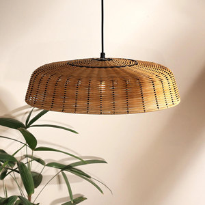 Lámpara de Araña LED de Madera de Lujo, Lámpara Colgante de Mimbre Tejida a Mano, Gran Venta, Disponible al Precio Más Bajo - Product Image 2