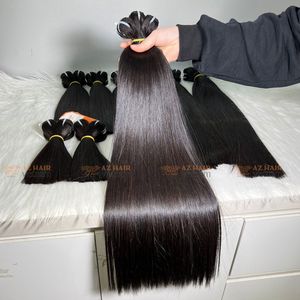 Wholesale Raw Unprocessed Bone Straight Human <b>Hair</b> Extensions Hot Style 8"-32" Bundle Natural Black Color Hot Style Bone - Product Image 1