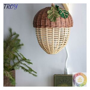 Décorations en forme de gland en osier naturel en vrac, ornements en rotin faits à la main pour la décoration intérieure, les détaillants, les marchés de fin d'année et la vente en gros - Product Image 2