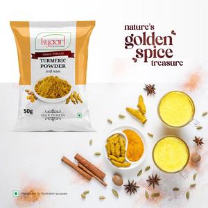 Pure High Quality AD Processed Raw Turmeric Powder Natural Dried <b>Spice</b> for Culinary Ayurvedic Herbal Applications KYAARI FOODS - Product Image 4
