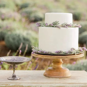 Présentoir à gâteaux rond en bois de manguier Antique Creation, style rustique campagnard, lavage à la main uniquement, présentoir à desserts Ac 004085 - Product Image 1