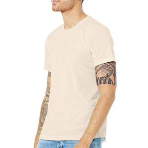 Camiseta de Hombre con Logotipo Personalizado, 100% Algodón Peinado, Transpirable, Lisa, con Bordado, Manga Corta, Cuello Redondo, Elegante - Product Image 1