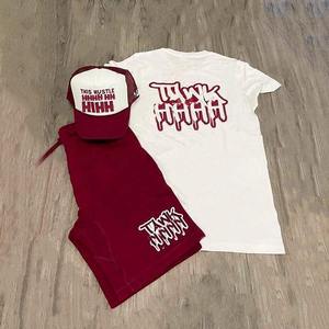Conjuntos Cortos Casuales de Verano 2026 para Hombre, Camiseta con Estampado de Letras de Alta Calidad y Pantalones Cortos a Juego, Conjunto de Dos Piezas - Product Image 2