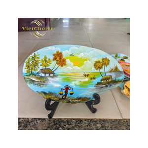 เปลือกหอยเชลล์เพ้นท์ลายพิเศษ – ของตกแต่งบ้านธีมมหาสมุทร เปลือกหอยเพ้นท์ลายสร้างสรรค์สำหรับตกแต่งบ้านและของขวัญ - Product Image 1