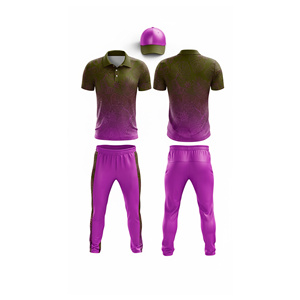 Sublimation <b>Cricket</b> Jersey and Pants Full Team Uniform | Men Women Youth <b>Cricket</b> Wears Polo Shirt and Trouser Full Team Outfit - Product Image 3