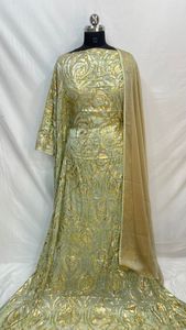 Conjunto Dirac Somalí de Diseño de Lujo y Alta Calidad para Mujer, Ropa Tradicional para Ocasiones Formales, Diseño Floral Bordado, Ecológico - Product Image 6