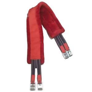 Sangle de cheval rembourrée en polaire de vison de qualité supérieure, avec boucles élastiques en acier inoxydable, réglable, confortable et durable, équipement d'équitation anglais OEM - Product Image 3