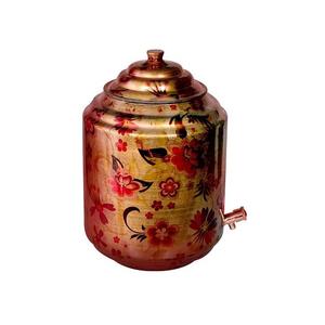 Magnifique distributeur d'eau en cuivre avec robinet sécurisé et design classique pour le stockage et le service de l'eau potable - Product Image 2