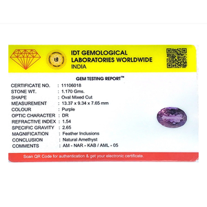 High Quality 5.85 Carat Amethyst Loose Gemstone for Fine Jewelry - Product Image 4