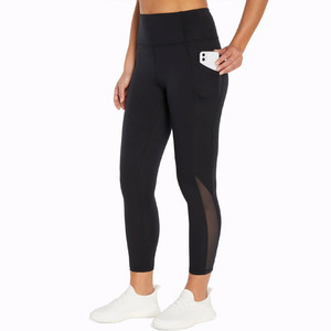 2026 High Waisted Ankle-Length Leggings Solid <b>Black</b> Seamless Stretchy Breathable Sporty Yoga <b>Pants</b> for <b>Women</b> - Product Image 4