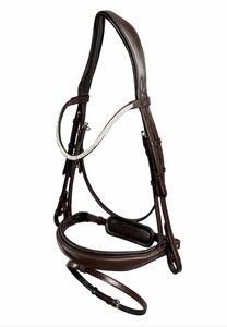 Bridon en cuir Al Raheem International avec détails en strass, ajustement confortable, équipement d'équitation tout-terrain, modèle ALR-BR Uttar - Product Image 2