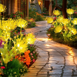 Lanterna Solare Gialla con Fiori Luminosi, Certificata IP54 ABS ROHS, Decorazione da Giardino per Esterni, Versione Migliorata - Product Image 3