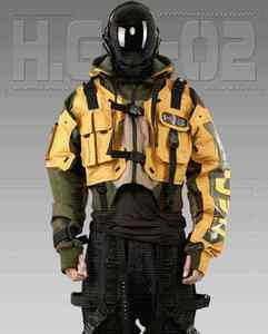 High Quality Canvas <b>Thin</b> Tech Wear Crop Top Style Hooded Waterproof Winter Cyberpunk Tactical <b>Jacket</b> with Front Pocket for <b>Men</b> - Product Image 6