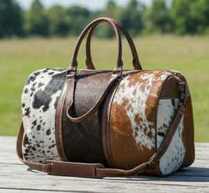 Bolsa de Viaje de Cuero Vacuno con Logotipo Personalizado, Calidad de Exportación, Proveedor LHODB-0063 - Product Image 1