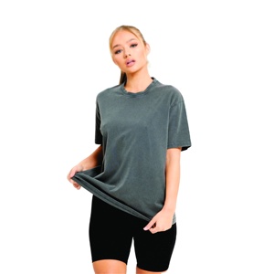 Impression personnalisée unisexe vierge femmes respirant t-shirt fabricant OEM approvisionnement goutte épaule 220g 100% coton t-shirts surdimensionnés - Product Image 2
